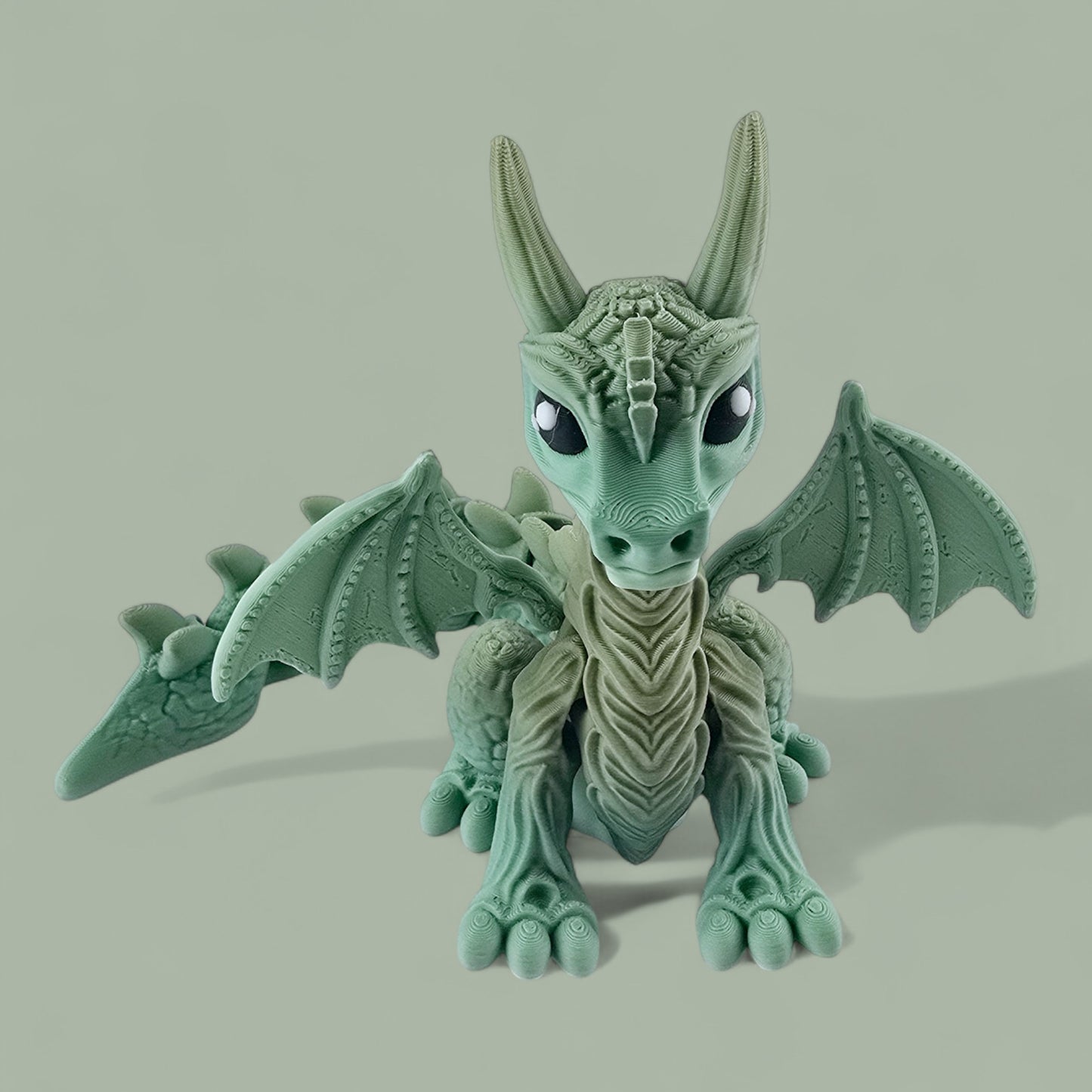 Sitting Cute Dragon Flexi Ornament Fidget