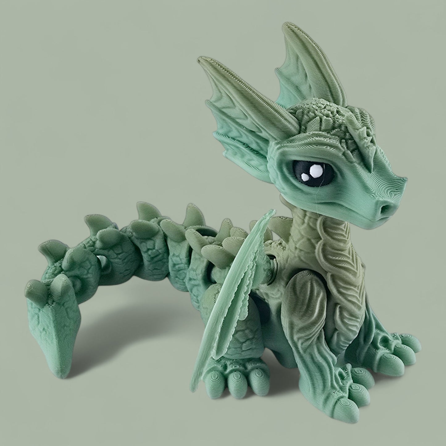 Sitting Cute Dragon Flexi Ornament Fidget