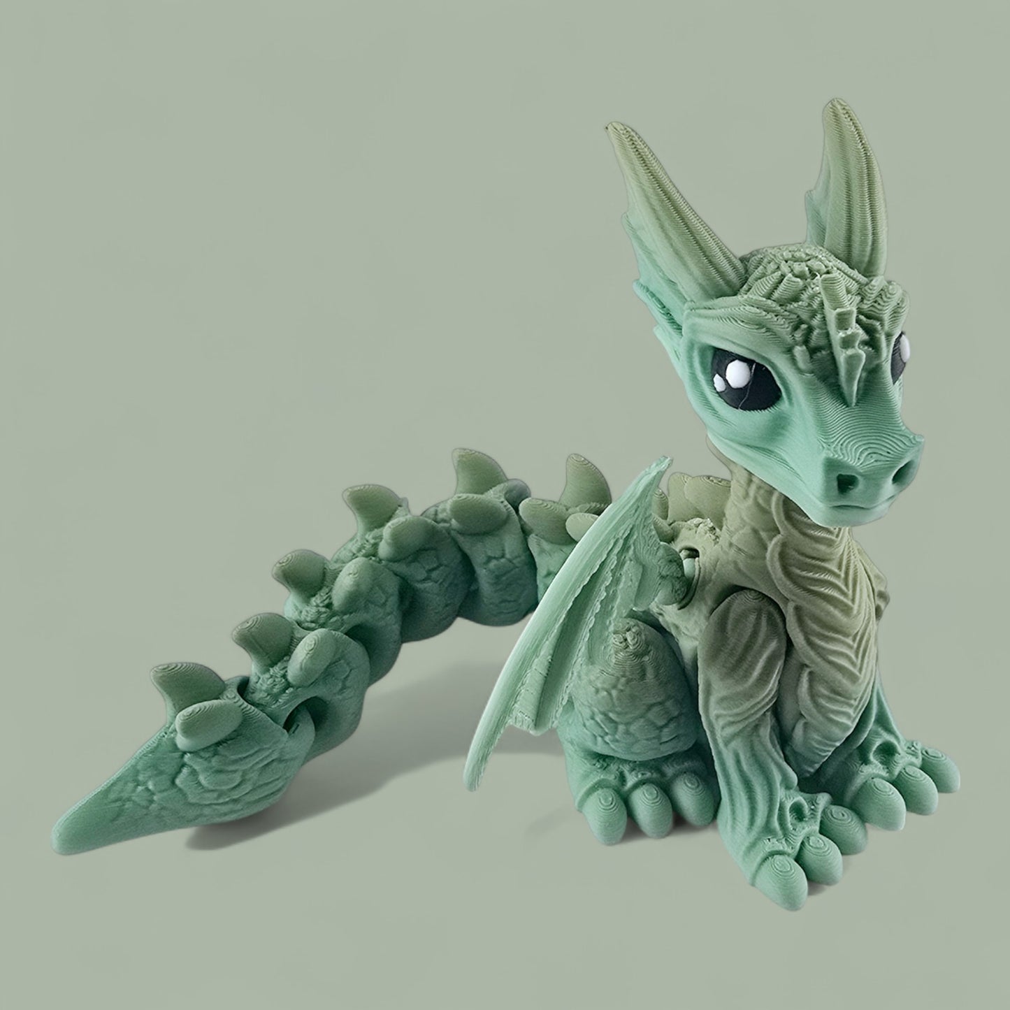 Sitting Cute Dragon Flexi Ornament Fidget