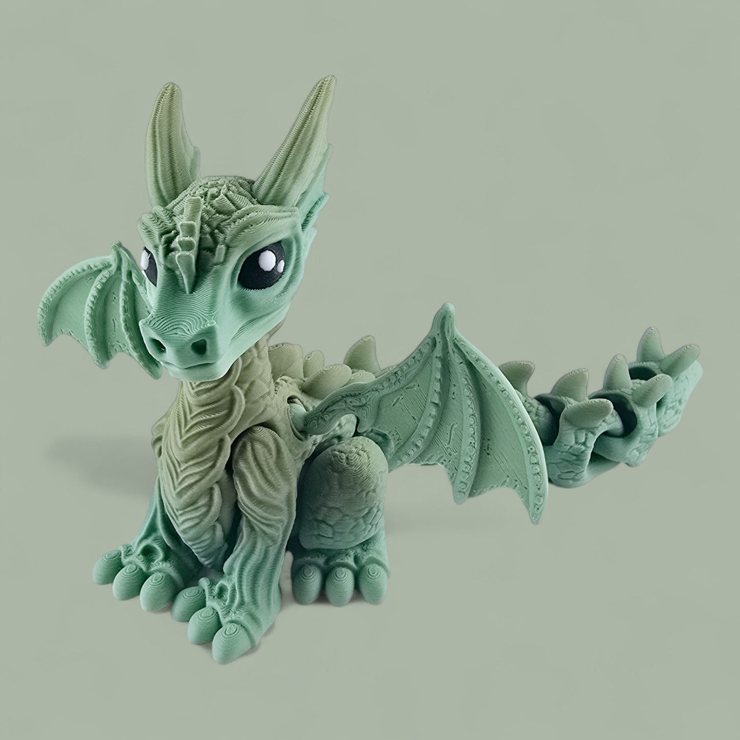 Sitting Cute Dragon Flexi Ornament Fidget