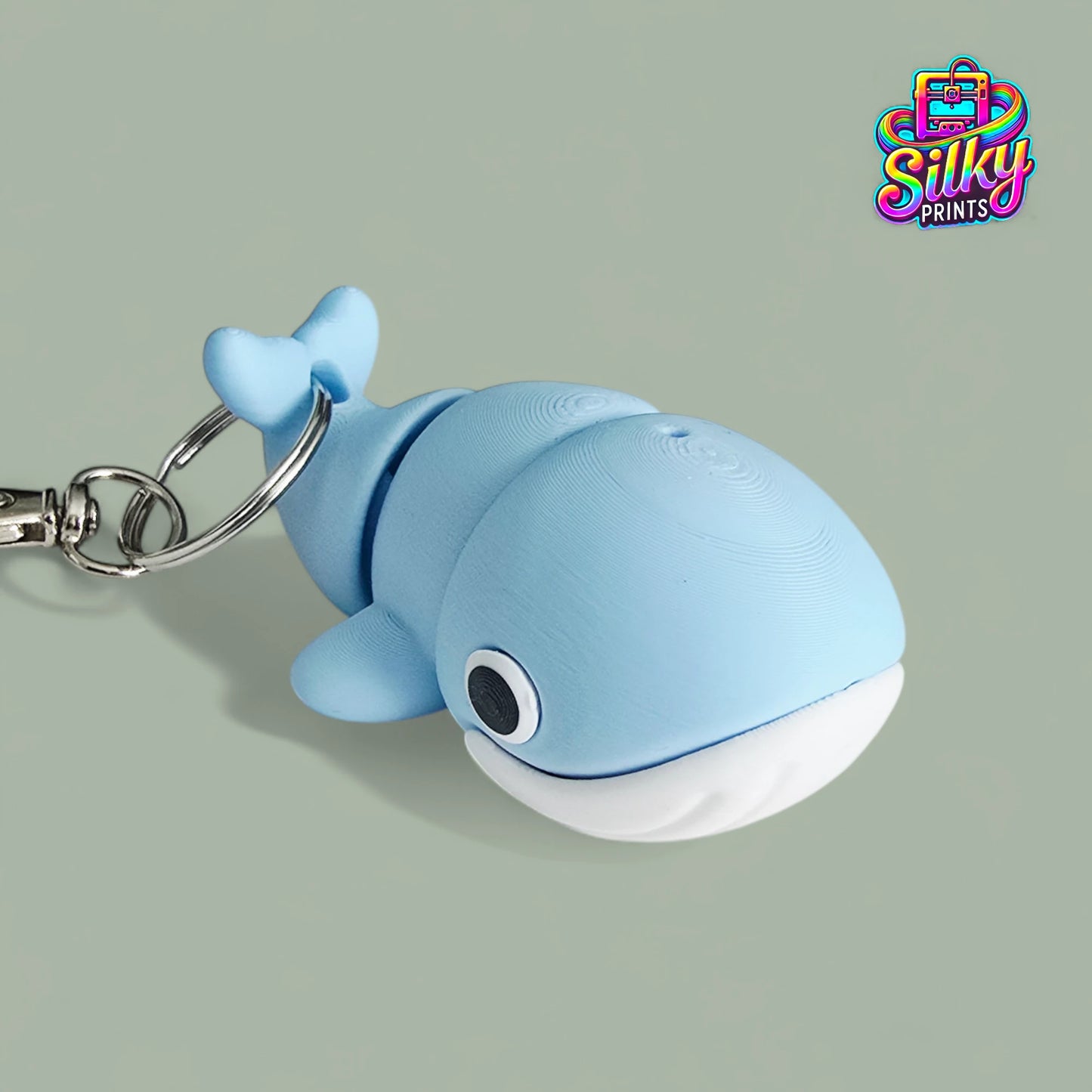 Zou3D Silky Prints Sea Life Keychain & Bag Tags | 3D Printed Ocean Animal Accessories