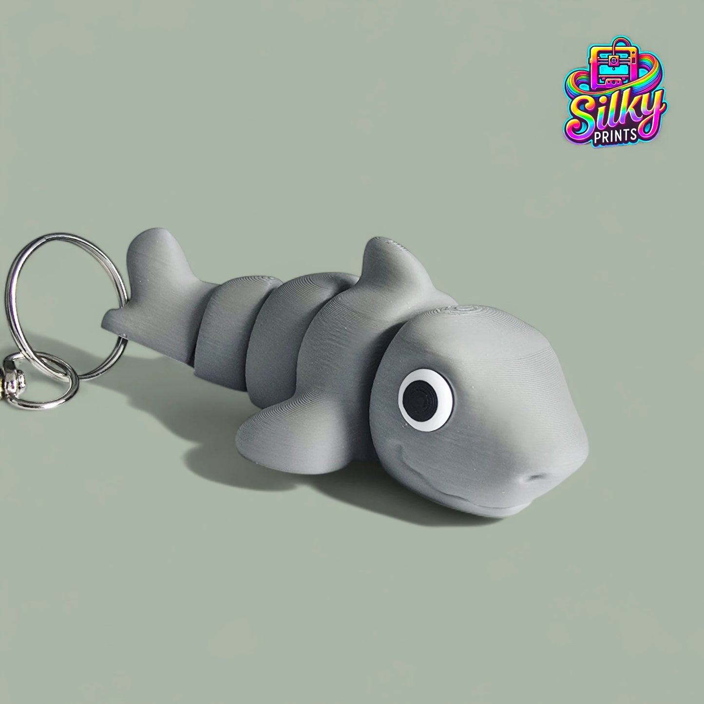 Zou3D Silky Prints Sea Life Keychain & Bag Tags | 3D Printed Ocean Animal Accessories