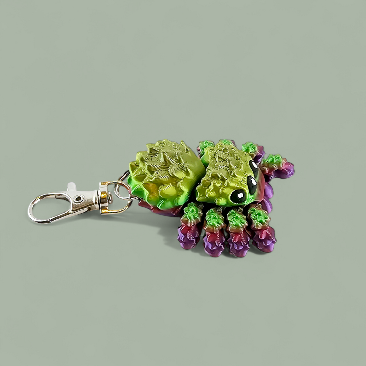 Big Jumping Spider Keychain – Fun and Colourful Salticidae Spider Keyring