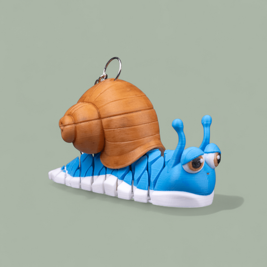 Abigail The The Cute Snail Fidget Keychain-Key Ring