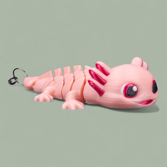 Ashley The Axolotl Fidget Keychain-Key Ring