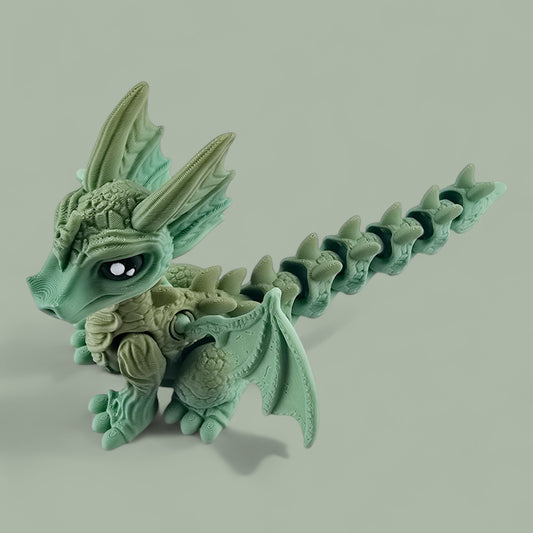 Sitting Cute Dragon Flexi Ornament Fidget