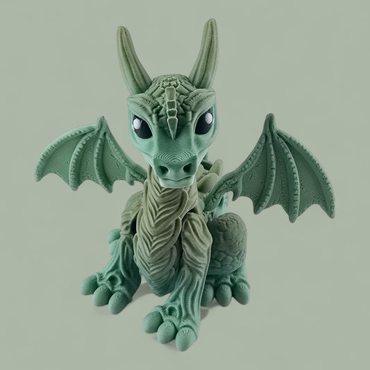 Sitting Cute Dragon Flexi Ornament Fidget