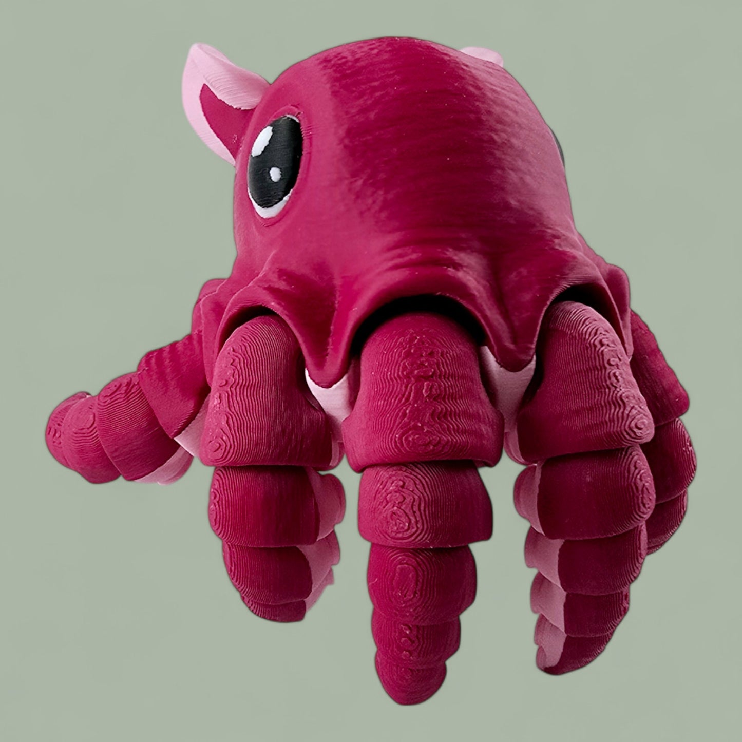 3D Printed Articulated Flapjack Octopus – Poseable Fidget Toy by Mat Mire Makes