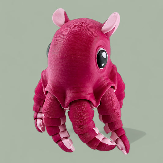 3D Printed Articulated Flapjack Octopus – Poseable Fidget Toy by Mat Mire Makes