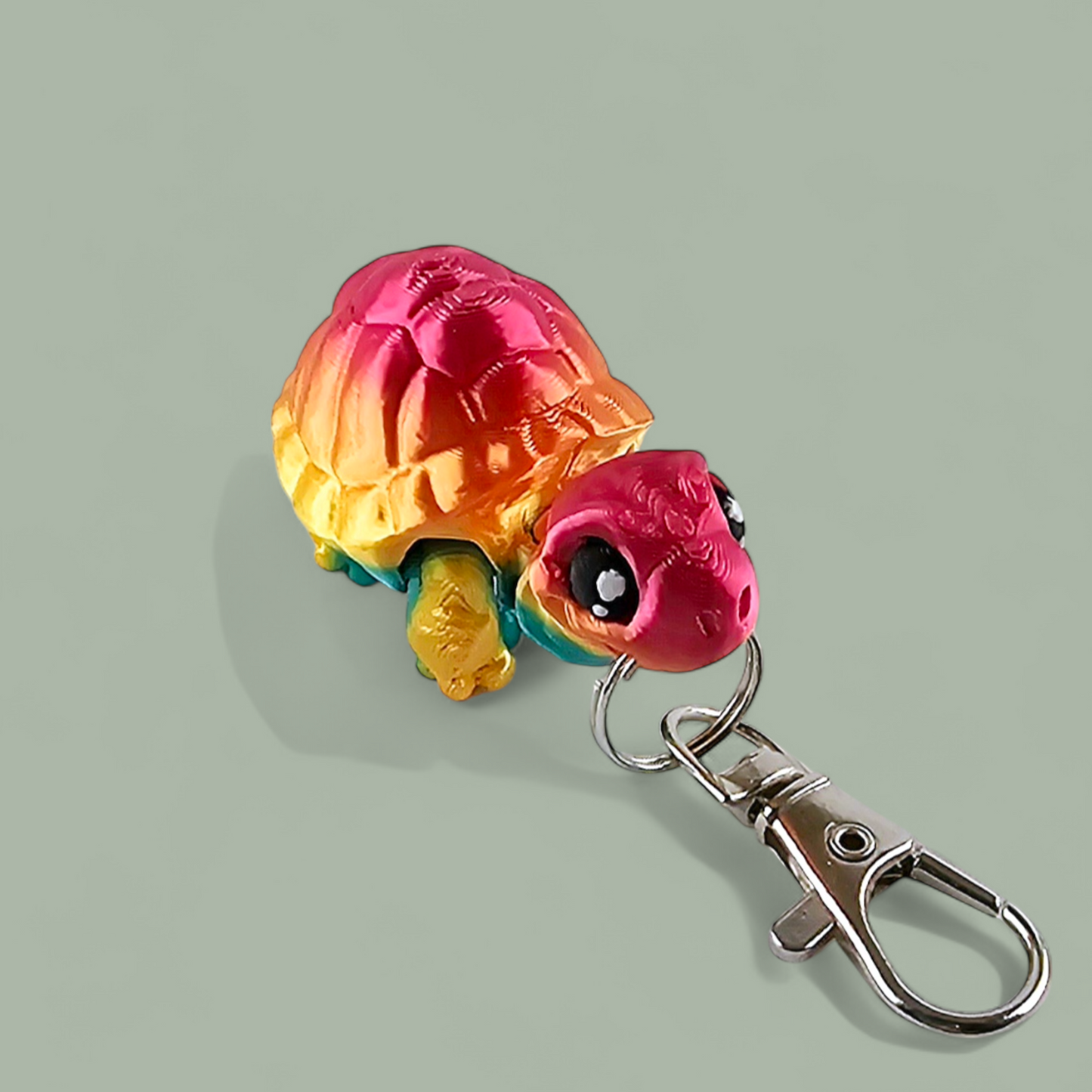 Rainbow Tortoise Keychain/Bag Tag/Lanyard accessory