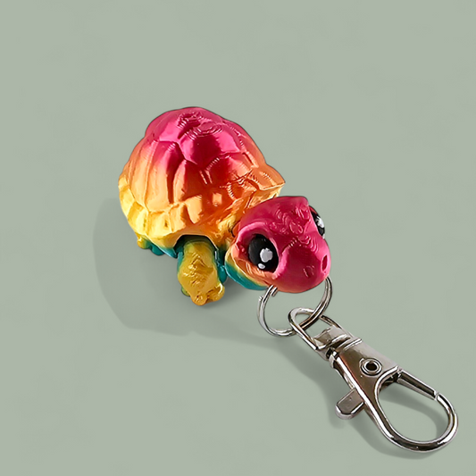 Rainbow Tortoise Keychain/Bag Tag/Lanyard accessory