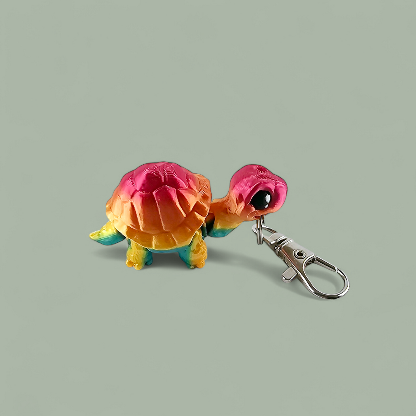 Rainbow Tortoise Keychain/Bag Tag/Lanyard accessory