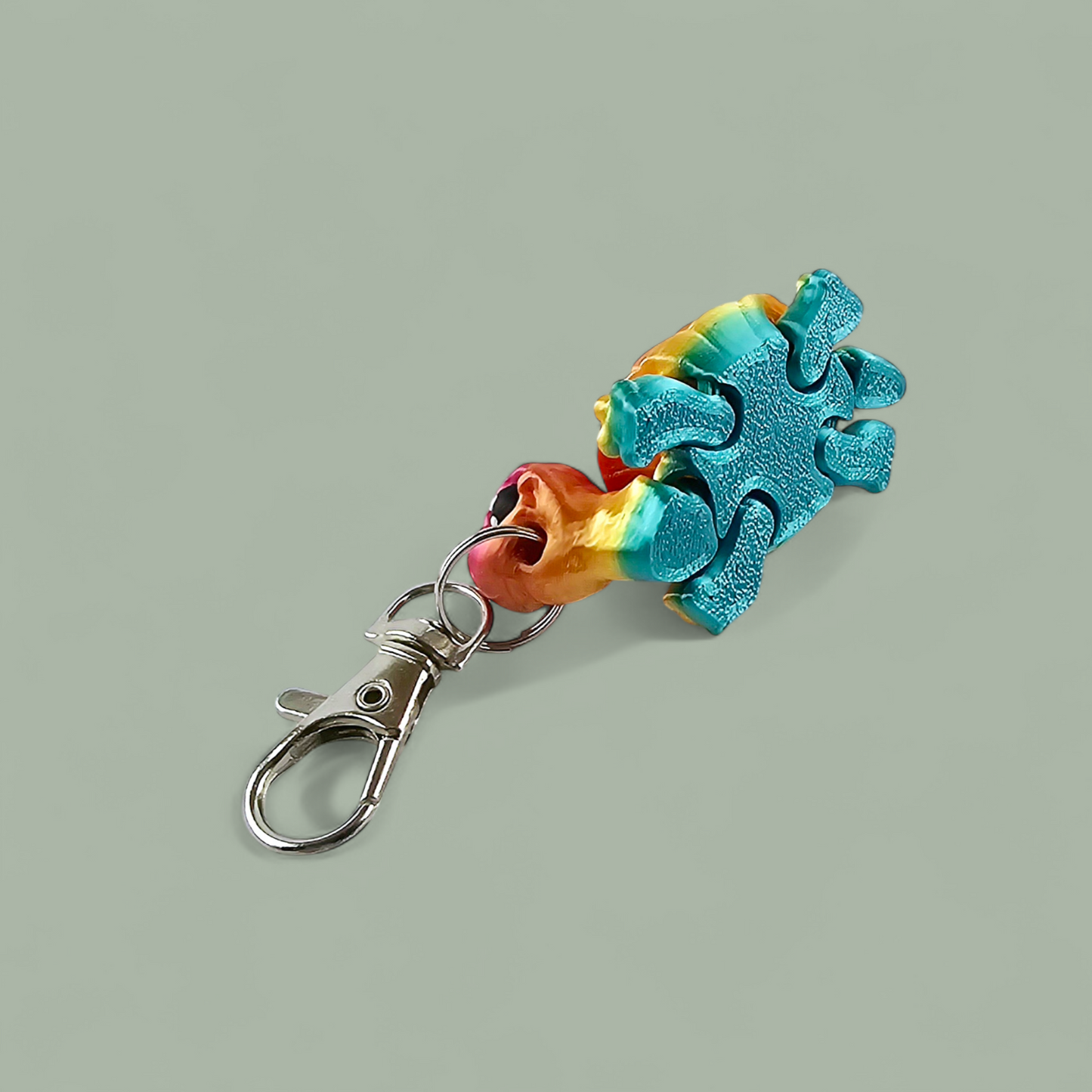 Rainbow Tortoise Keychain/Bag Tag/Lanyard accessory
