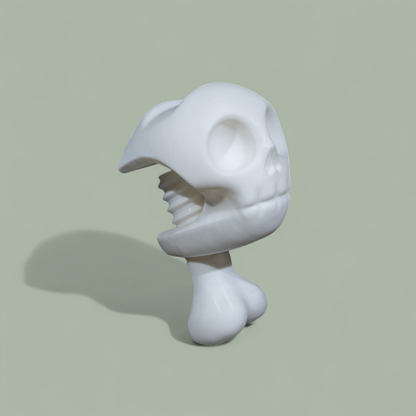 3D Printed Skull Headphone Stand – Clamp-On Desk Mount for Gamers & Creators