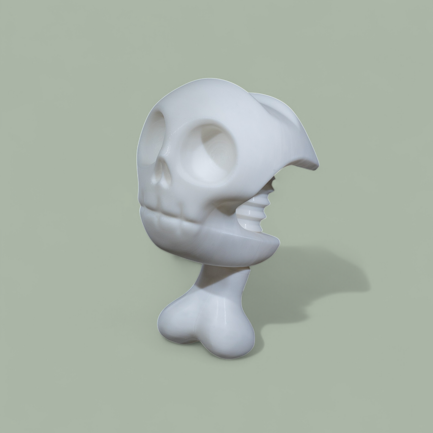 3D Printed Skull Headphone Stand – Clamp-On Desk Mount for Gamers & Creators