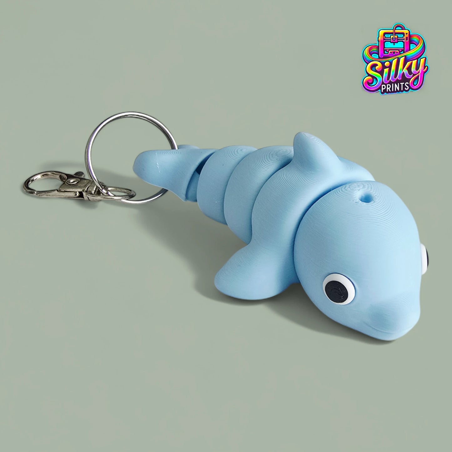 Zou3D Silky Prints Sea Life Keychain & Bag Tags | 3D Printed Ocean Animal Accessories