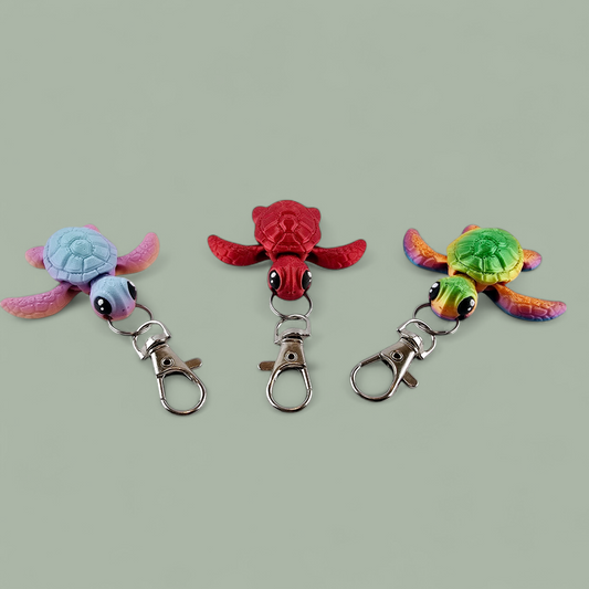 Turtle Keychain-Key Ring-Bag Tag