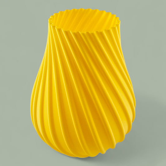 3D Printed Spiral Vase – Modern Decorative Home Decor, Unique Vase for Flowers or Faux Arrangements